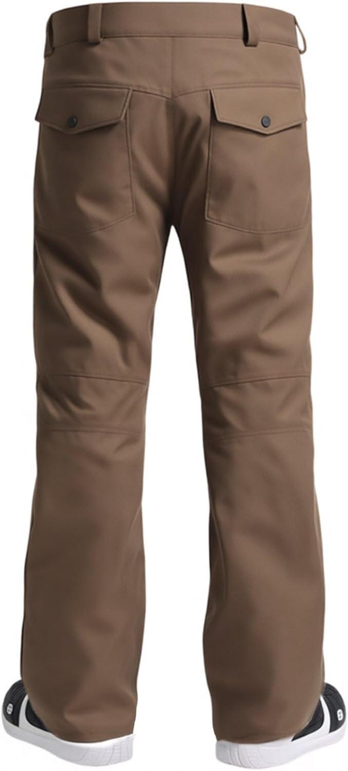 image:imageGSOU SNOW Womens Ski Pants Mens Snowboard Pants Waterproof Snow Pants for Winter Outdoor Sport WarmCoffee5