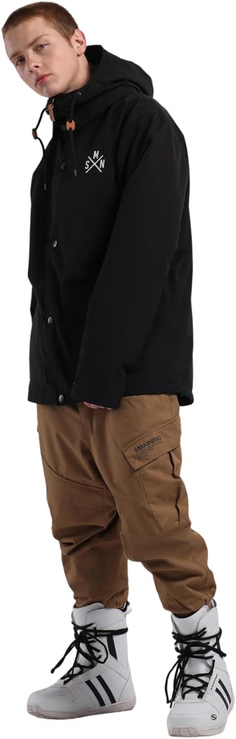 image:imageGSOU SNOW Womens Ski Pants Mens Snowboard Pants Waterproof Snow Pants for Winter Outdoor Sport WarmCoffee6