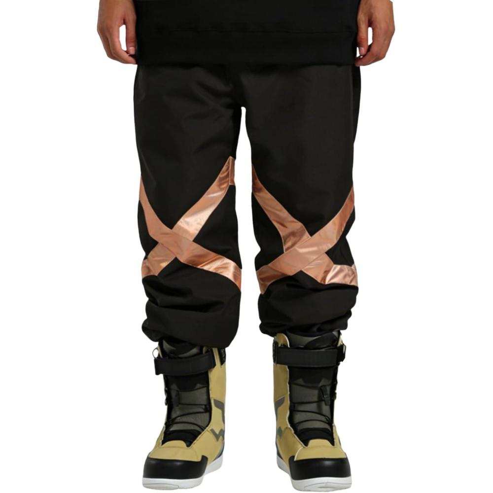 image:imageGSOU SNOW Womens Ski Pants Mens Snowboard Pants Waterproof Snow Pants for Winter Outdoor Sport WarmBlack1