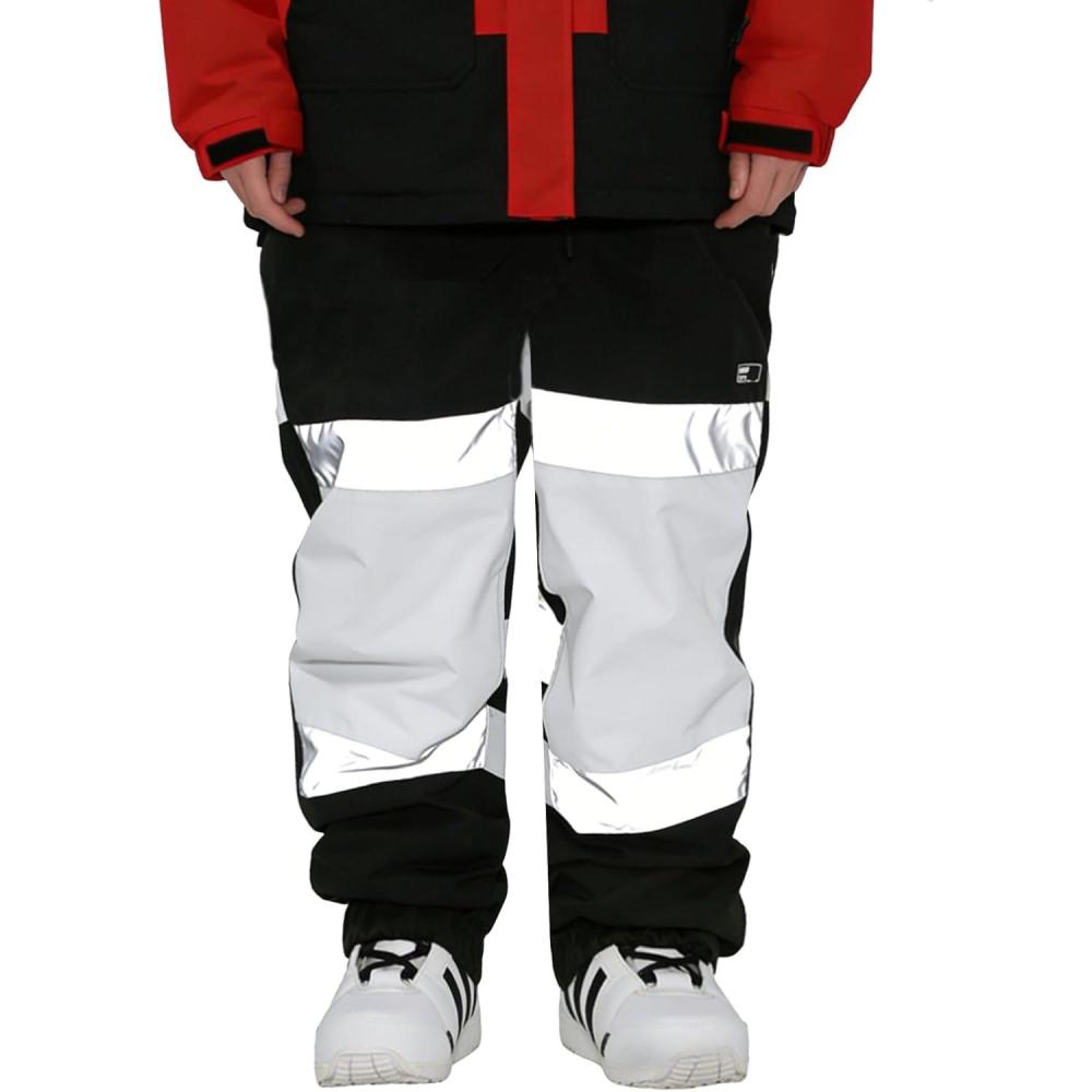 image:imageGSOU SNOW Womens Ski Pants Mens Snowboard Pants Waterproof Snow Pants for Winter Outdoor Sport WarmBlack8
