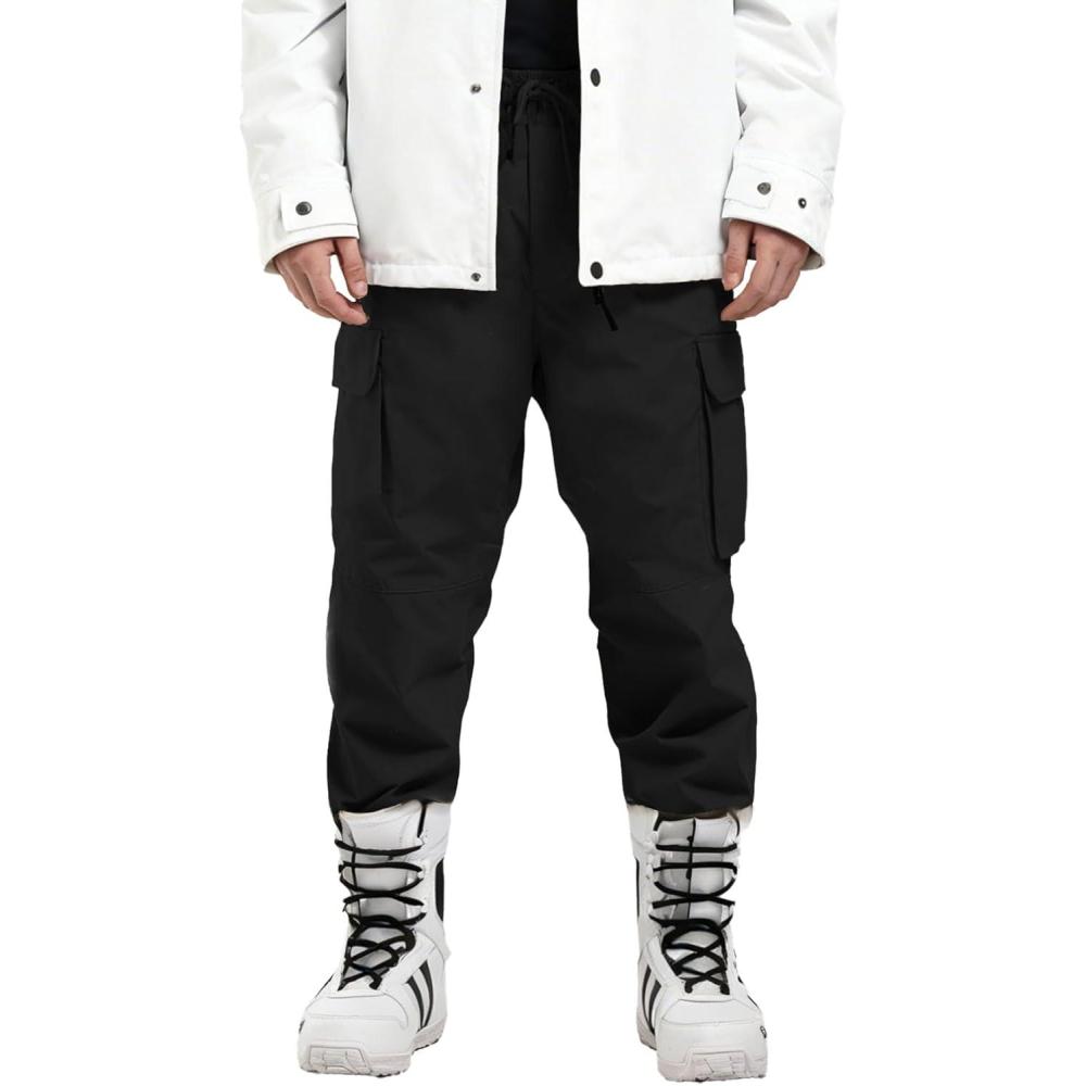 image:imageGSOU SNOW Womens Ski Pants Mens Snowboard Pants Waterproof Snow Pants for Winter Outdoor Sport WarmBlack9