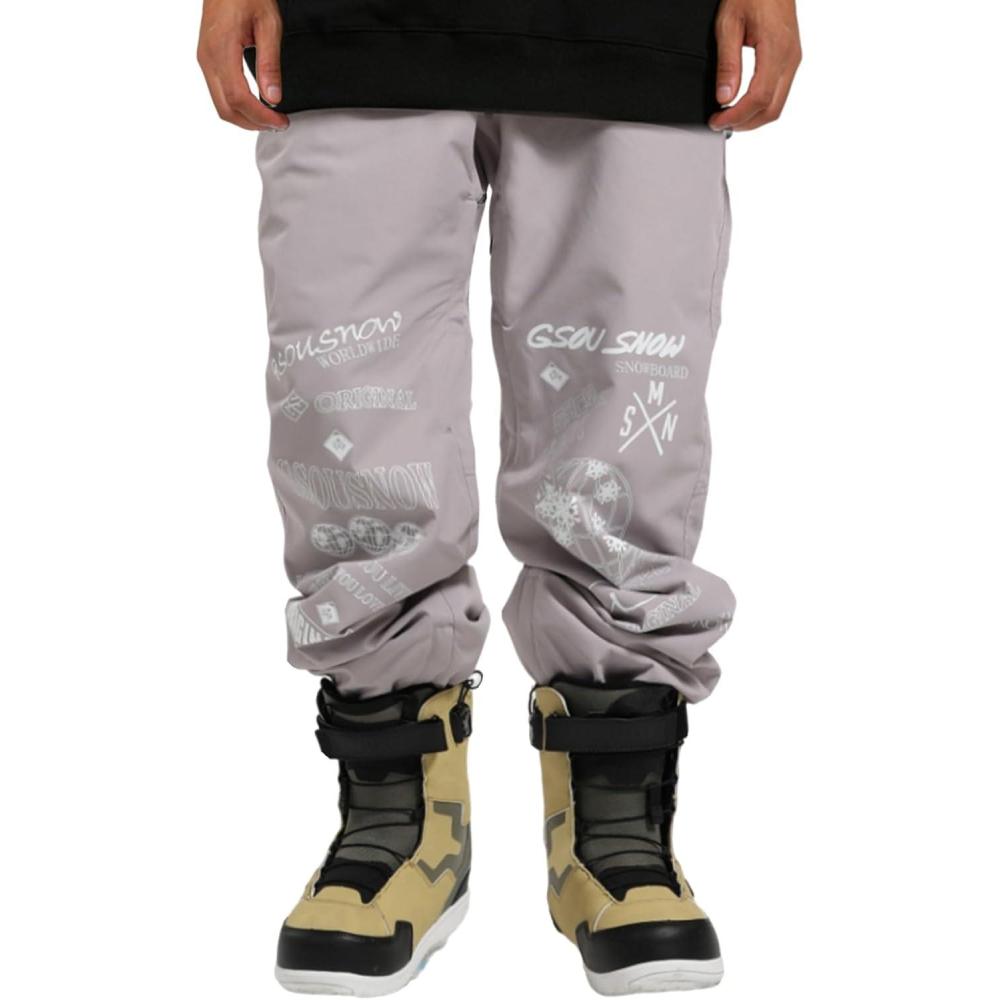 image:imageGSOU SNOW Womens Ski Pants Mens Snowboard Pants Waterproof Snow Pants for Winter Outdoor Sport WarmCoffee2