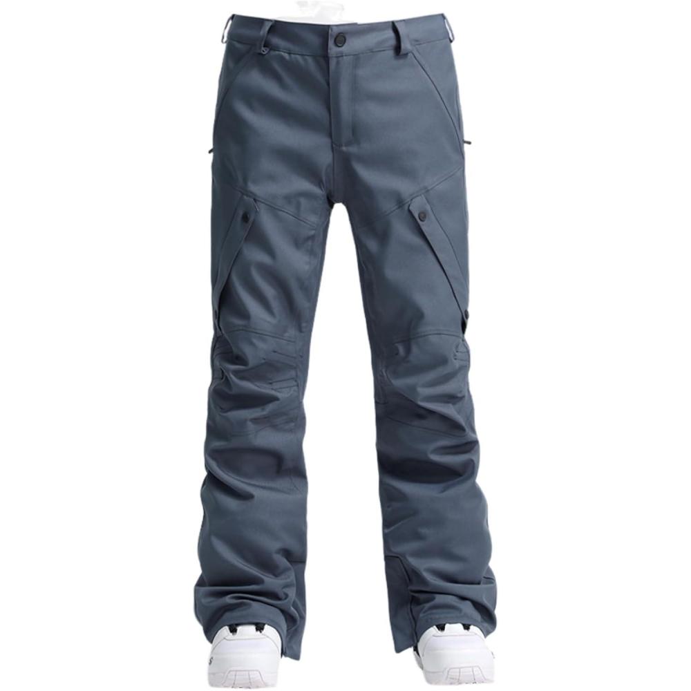 image:imageGSOU SNOW Womens Ski Pants Mens Snowboard Pants Waterproof Snow Pants for Winter Outdoor Sport WarmGrey1