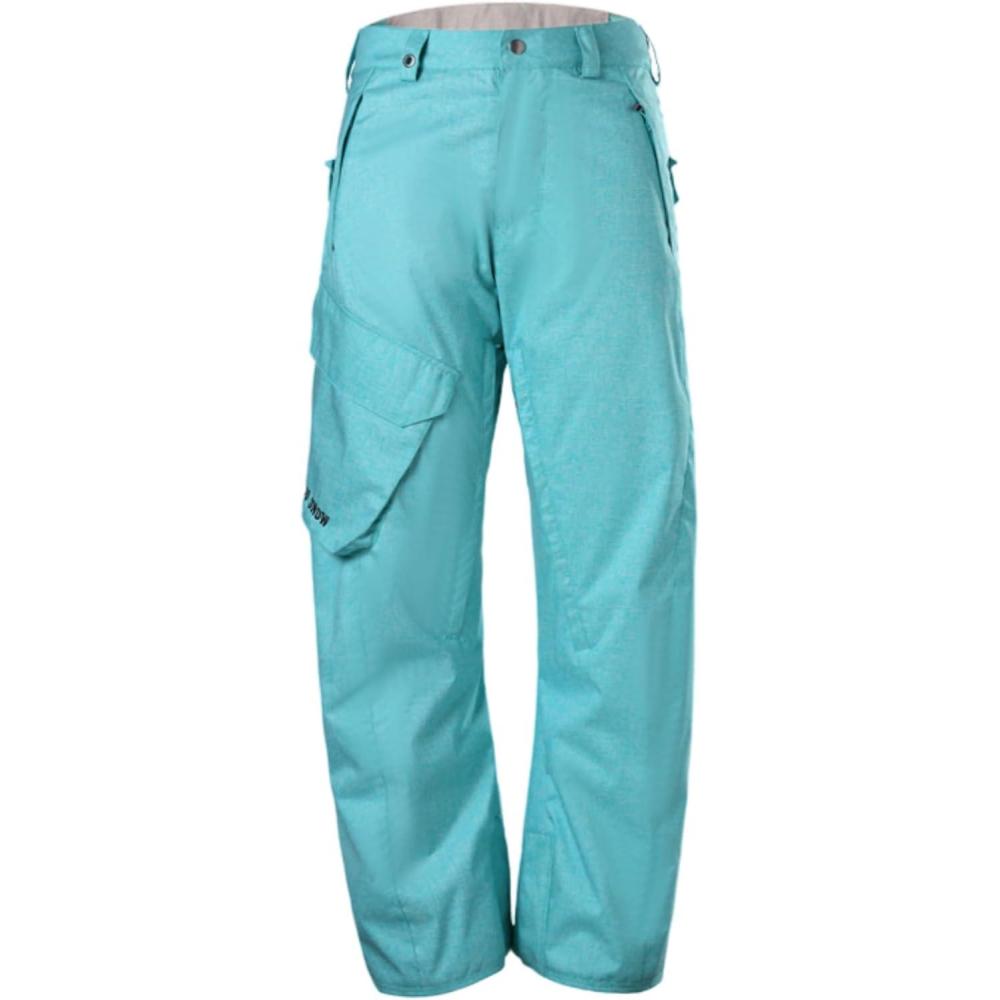 image:imageGSOU SNOW Womens Ski Pants Mens Snowboard Pants Waterproof Snow Pants for Winter Outdoor Sport WarmLight Green1