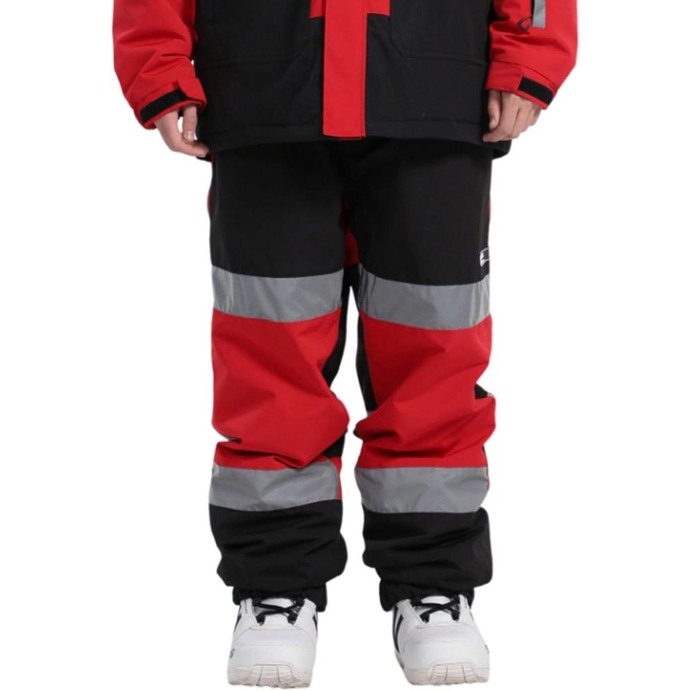 image:imageGSOU SNOW Womens Ski Pants Mens Snowboard Pants Waterproof Snow Pants for Winter Outdoor Sport WarmRed1