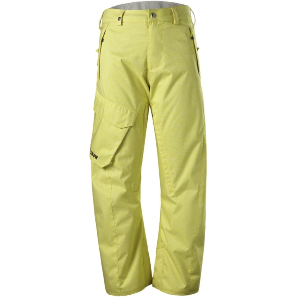 image:imageGSOU SNOW Womens Ski Pants Mens Snowboard Pants Waterproof Snow Pants for Winter Outdoor Sport WarmYellow1