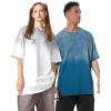 GSOU SNOW Men Oversized T Shirt Cotton Casual Unisex Short Sleeve Vintage Baggy Tee Shirts Washed Mens Streetwear(Black+white+navy)