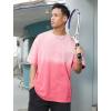GSOU SNOW Men Oversized T Shirt Cotton Casual Unisex Short Sleeve Vintage Baggy Tee Shirts Washed Mens Streetwear(Black+white+rose)