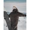 GSOU SNOW Men Ski Jacket Snowboard Waterproof Baggy Snow Coat Warm Winter Sport Hooded(Army Green)