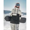 GSOU SNOW Men Ski Jacket Snowboard Waterproof Baggy Snow Coat Warm Winter Sport Hooded(Beige 1)