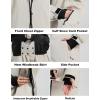 GSOU SNOW Men Ski Jacket Snowboard Waterproof Baggy Snow Coat Warm Winter Sport Hooded(Beige)