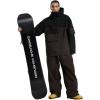 GSOU SNOW Men Ski Jacket Snowboard Waterproof Baggy Snow Coat Warm Winter Sport Hooded(Black Coffee)