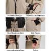 GSOU SNOW Men Ski Jacket Snowboard Waterproof Baggy Snow Coat Warm Winter Sport Hooded(Khaki)