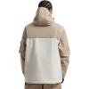 GSOU SNOW Men Ski Jacket Snowboard Waterproof Baggy Snow Coat Warm Winter Sport Hooded(Khaki Beige)