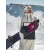 GSOU SNOW Men Ski Jacket Snowboard Waterproof Baggy Snow Coat Warm Winter Sport Hooded(Khaki Beige)