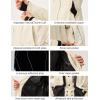 GSOU SNOW Men Ski Jacket Women Baggy Snowboard Jacket Snow Coat Mountain Jacket Hooded Waterproof Windproof Reflective Strip(Black)