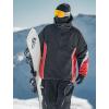 GSOU SNOW Men Snowboard Jacket Ski Baggy Women Snow Coat Waterproof Winter Sport Hooded Reflective Strip(Beige 1)