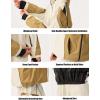 GSOU SNOW Men Snowboard Jacket Ski Baggy Women Snow Coat Waterproof Winter Sport Hooded Reflective Strip(Beige 1)
