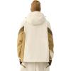 GSOU SNOW Men Snowboard Jacket Ski Baggy Women Snow Coat Waterproof Winter Sport Hooded Reflective Strip(Beige 1)