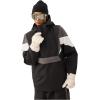 GSOU SNOW Men’s Baggy Snowboard Jackets Waterproof Ski Jacket Women Insulated Pullover 2L Snow Coat(Black+grey)