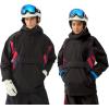GSOU SNOW Men’s Baggy Snowboard Jackets Waterproof Ski Jacket Women Insulated Pullover 2L Snow Coat(Black-red)