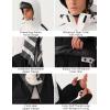 GSOU SNOW Men’s Baggy Snowboard Jackets Waterproof Ski Jacket Women Insulated Pullover 2L Snow Coat(White-black)