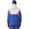 GSOU SNOW Men’s Baggy Snowboard Jackets Waterproof Ski Jacket Women Insulated Pullover 2L Snow Coat(White-blue)