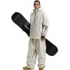 GSOU SNOW Mens Ski Jacket and Pants Set Ski Suit Snowboard Pants Mens Snow Suit Snowboarding Jacket Waterproof Windproof(Beige)