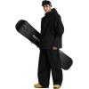 GSOU SNOW Mens Ski Jacket and Pants Set Ski Suit Snowboard Pants Mens Snow Suit Snowboarding Jacket Waterproof Windproof(Black)
