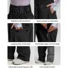 GSOU SNOW Mens Ski Jacket and Pants Set Ski Suit Snowboard Pants Mens Snow Suit Snowboarding Jacket Waterproof Windproof(Black)