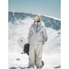 GSOU SNOW Mens Ski Jacket and Pants Set Ski Suit Snowboard Pants Mens Snow Suit Snowboarding Jacket Waterproof Windproof(Grey)