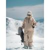 GSOU SNOW Mens Ski Jacket and Pants Set Ski Suit Snowboard Pants Mens Snow Suit Snowboarding Jacket Waterproof Windproof(Khaki)