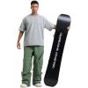 GSOU SNOW Mens Ski Pants Women Snowboard Pant Waterproof Windproof Warm Insulated Outdoor Snow Winter Sports(Army Green)