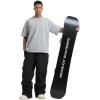 GSOU SNOW Mens Ski Pants Women Snowboard Pant Waterproof Windproof Warm Insulated Outdoor Snow Winter Sports(Black)
