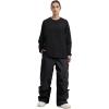 GSOU SNOW Mens Ski Pants Women Snowboard Pant Waterproof Windproof Warm Insulated Outdoor Snow Winter Sports(Black)