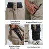 GSOU SNOW Mens Ski Pants Women Snowboard Pant Waterproof Windproof Warm Insulated Outdoor Snow Winter Sports(Coffee)