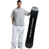 GSOU SNOW Mens Ski Pants Women Snowboard Pant Waterproof Windproof Warm Insulated Outdoor Snow Winter Sports(Grey)