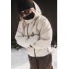 GSOU SNOW Men’s Snowboard Jacket Waterproof Ski Coat Winter Snow Insulated Windproof Jacket(Beige)