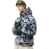 GSOU SNOW Men’s Snowboard Jacket Waterproof Ski Coat Winter Snow Insulated Windproof Jacket(Camouflage)