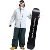 GSOU SNOW Men’s Snowboard Jacket Waterproof Ski Coat Winter Snow Insulated Windproof Jacket(Grey)