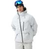 GSOU SNOW Men’s Snowboard Jacket Waterproof Ski Coat Winter Snow Insulated Windproof Jacket(Grey)