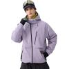 GSOU SNOW Men’s Snowboard Jacket Waterproof Ski Coat Winter Snow Insulated Windproof Jacket(Lavender)