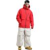 GSOU SNOW Men’s Snowboard Jacket Waterproof Ski Coat Winter Snow Insulated Windproof Jacket(Red)