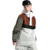 GSOU SNOW Ski Jacket Waterproof Windproof Snowboarding Men Women Insulated Warm Fabric(Black Brown)