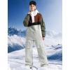 GSOU SNOW Ski Jacket Waterproof Windproof Snowboarding Men Women Insulated Warm Fabric(Black Brown)