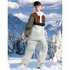 GSOU SNOW Ski Jacket Waterproof Windproof Snowboarding Men Women Insulated Warm Fabric(Black Brown)