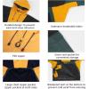 GSOU SNOW Ski Jacket Waterproof Windproof Snowboarding Men Women Insulated Warm Fabric(Black White)