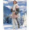 GSOU SNOW Ski Jacket Waterproof Windproof Snowboarding Men Women Insulated Warm Fabric(Pink White)