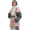 GSOU SNOW Ski Jacket Waterproof Windproof Snowboarding Men Women Insulated Warm Fabric(Pink White)
