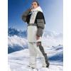 GSOU SNOW Ski Jacket Waterproof Windproof Snowboarding Men Women Insulated Warm Fabric(White)